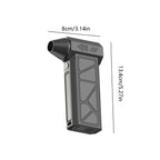 Mini Turbo Jet Fan Air Blower 80000RPM Brushless Motor Handheld Duct Fan with Adjustable Wind Speed 52M/S Cleaning Tool New