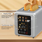 6-In-1 Smart Touch Screen, Breakfast Maker, Multifunction, Sandwich Maker, Toast, Waffles
