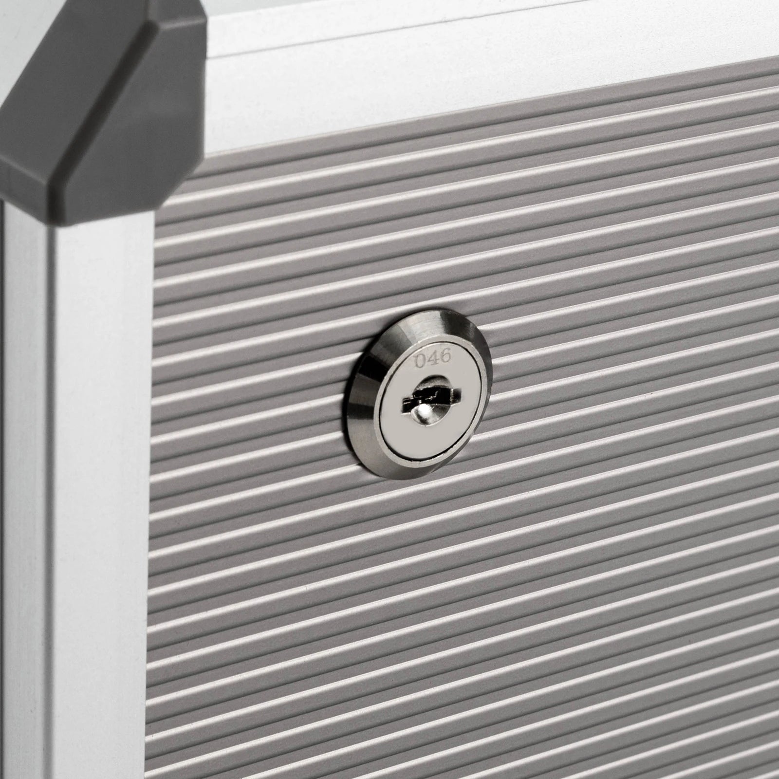 Silver Metal Drawer Box Lockable 4 Compartments DIN A4 Aluminium Alloy Document Storage Box Robust Organiser Box Document Box