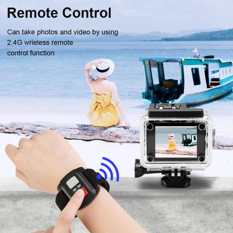 Ultra HD 4K WiFi Waterproof Action Camera for Outdoor Sports
