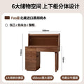 FG11Black walnut dresser bedroom log Japanese multifunctional solid wood makeup table