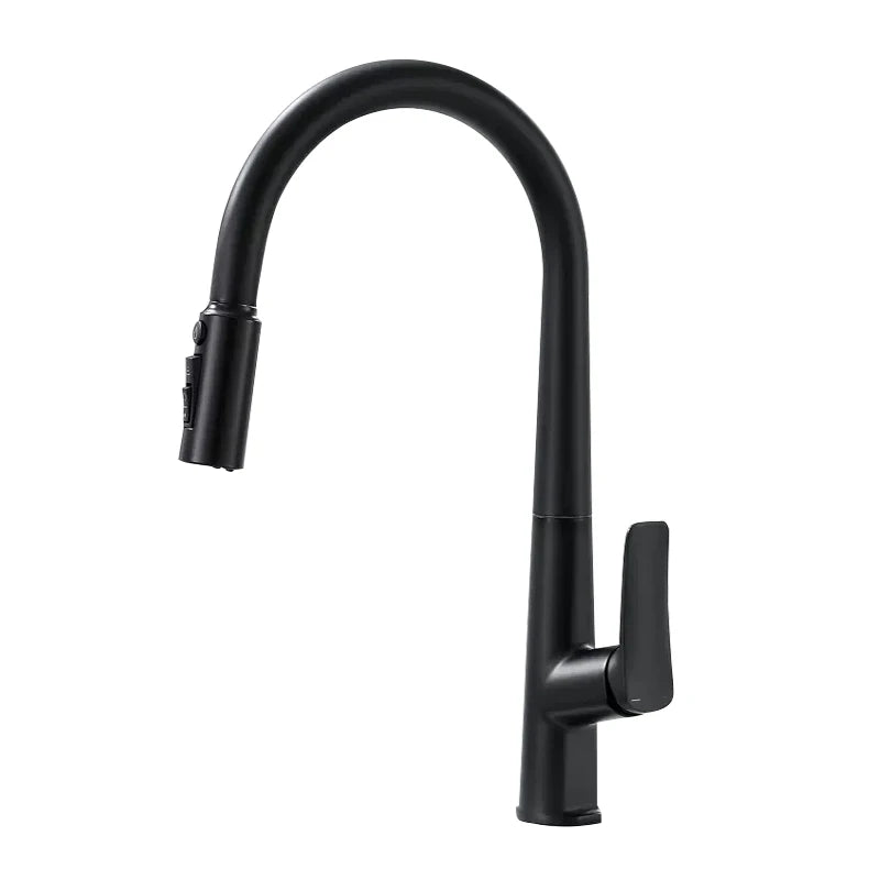 VGX Filter Water Kitchen Faucet Dual Spout Pure Drinking Water Tap Pull Out Kitchen Sink Mixer Faucet Gourmet Brass Crane Gold
