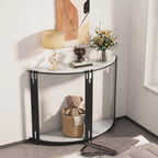 Modern Half Moon Console Table