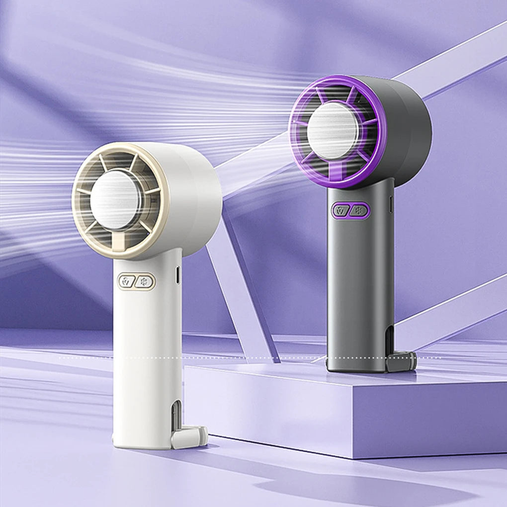 2025 New Handheld Ice Pack Fan USB Rechargeable Semiconductor Refriger