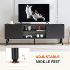 Wooden TV Stand & Electric Fireplace