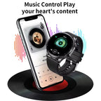 TWS 3-in-1 Smart Watch AMOLED 1.43" - Bluetooth Call, Built-in Earbuds, Fitness Tracker & Music Control