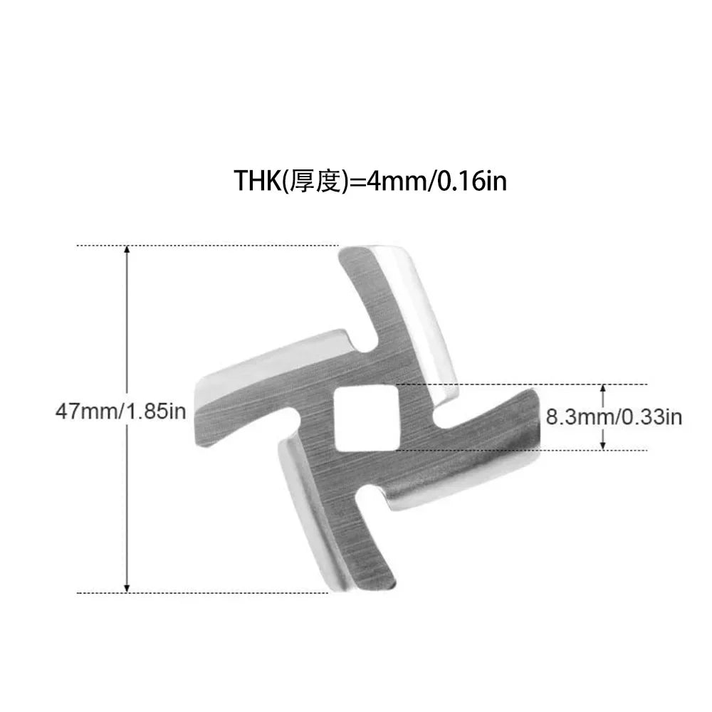 Meat Grinder Pinion Mixer Spare Parts Meat Grinder Knife Stainless Steel Grille for Food Grinder Accessories Kitchen Tool Good