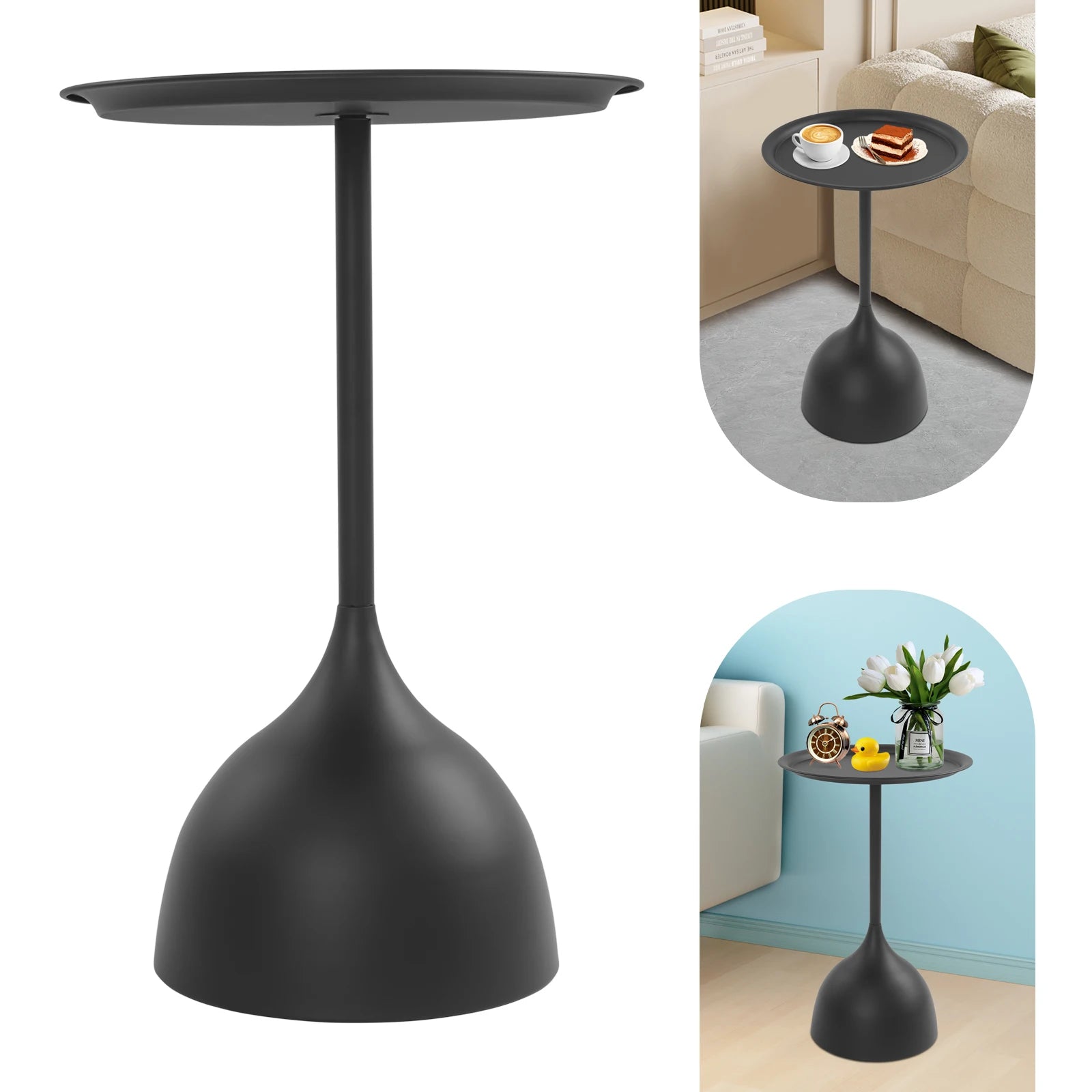 Modern Round Side Table for Living Room