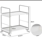 Desktop Organizer Rack Cosmetic And Skin Care Products Storage Shelf Iron Material Bedroom Living Room Kitchen Bathroom Use