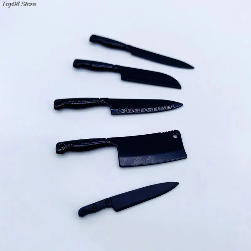 1 Set Doll House Mini Kitchen Knife Cooking Utensils Model for Dollhouse Kitchen Furniture Decoration Accessories Toy