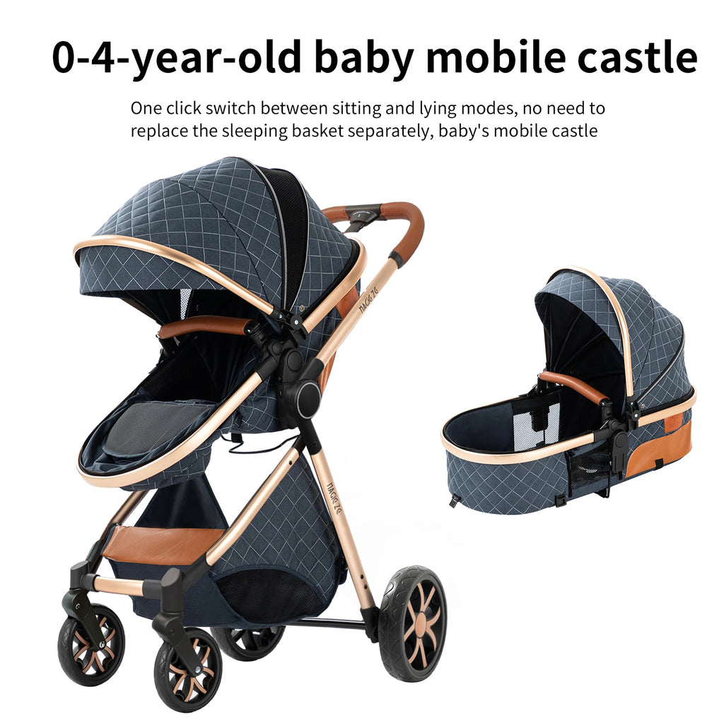 3 In 1 Baby Stroller Baby Cart Baby Accessories Baby Walker Infant Mother-Kids Children Portable Newborn Light Multifunctional