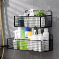 Kitchen Bathroom Storage Rack No Drilling Required Wall-Mounted Organizer Space-Saving Accessories Kit Supplies Essential