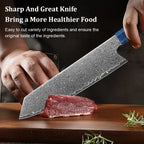1-5 PCS Damascus Kitchen Knife Set 67 Layers VG10 Handmade Forged Chef knife sharp Stable wood Handle Janpan Kitchen knife