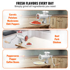 SucceBuy Manual Mini Meat Mincer Food Processor Grinder Portable Chopper Blender Sausage Stuffer Steel for Beef Fish Home