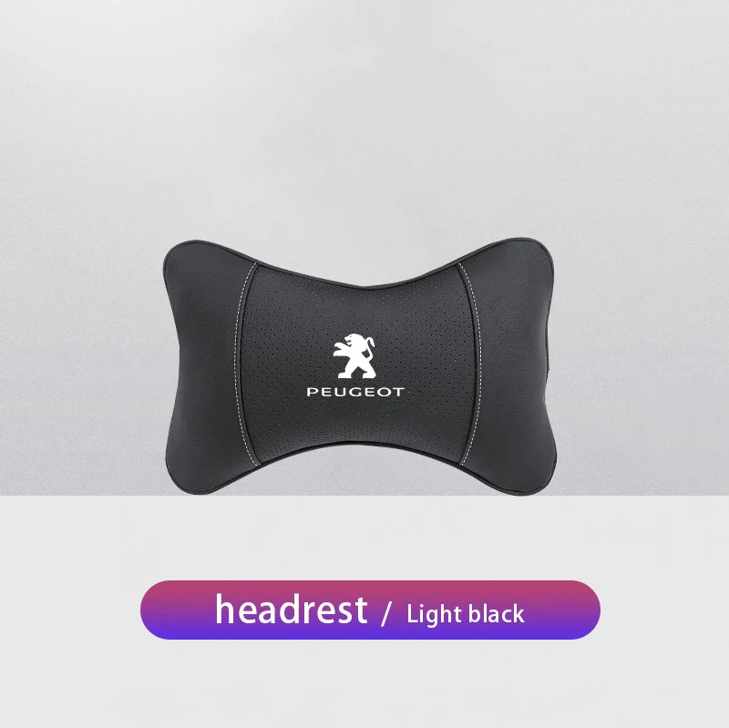 1Pcs Car Seat Headrest Lumbar Support Accessory For Peugeot 301 307 207 206 208 308 508 107 408 607 205 406 106 807 4008 108 407