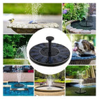Solar - Powered Floating Fountain Pumps in 13cm, 16cm, 18cm Sizes: Ideal for Bird Baths, Garden Pools & Pond Decor