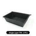 Front Underseat Storage Box for Tesla Model X Car Seat Push Pull Drawer TPE Hidden Storage Boxes Car Interior Accessories 2023