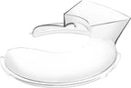 Dishwasher Safe，KSMBLPS Pouring shield for kitchenaid 5.5qt ，6 Quart &5, 7, 8 Qt Stainless Steel Bowl,fit ka Bowl-Lift Bowl