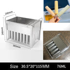 40pcs Stainless Steel Popsicle Mould Ice Lolly Mold For Popsicle Machine Fruit Shape DIY Ice Cream Molds With Sticks Holder