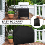 BBQ Grill Barbeque Cover Anti-Dust Waterproof Windproof Weber Charbroil Cover Outdoor Anti-UV Protective Large Barbecue Cover