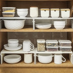 Modern Plastic Retractable Kitchen Shelf Adjustable Non-slip Dish Shelf Space Saving Minimalist Shoe Rack Pantry