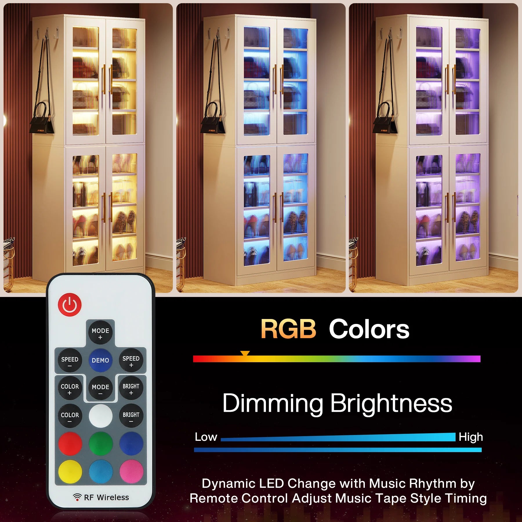 Modern 8-Tier Shoe Cabinet