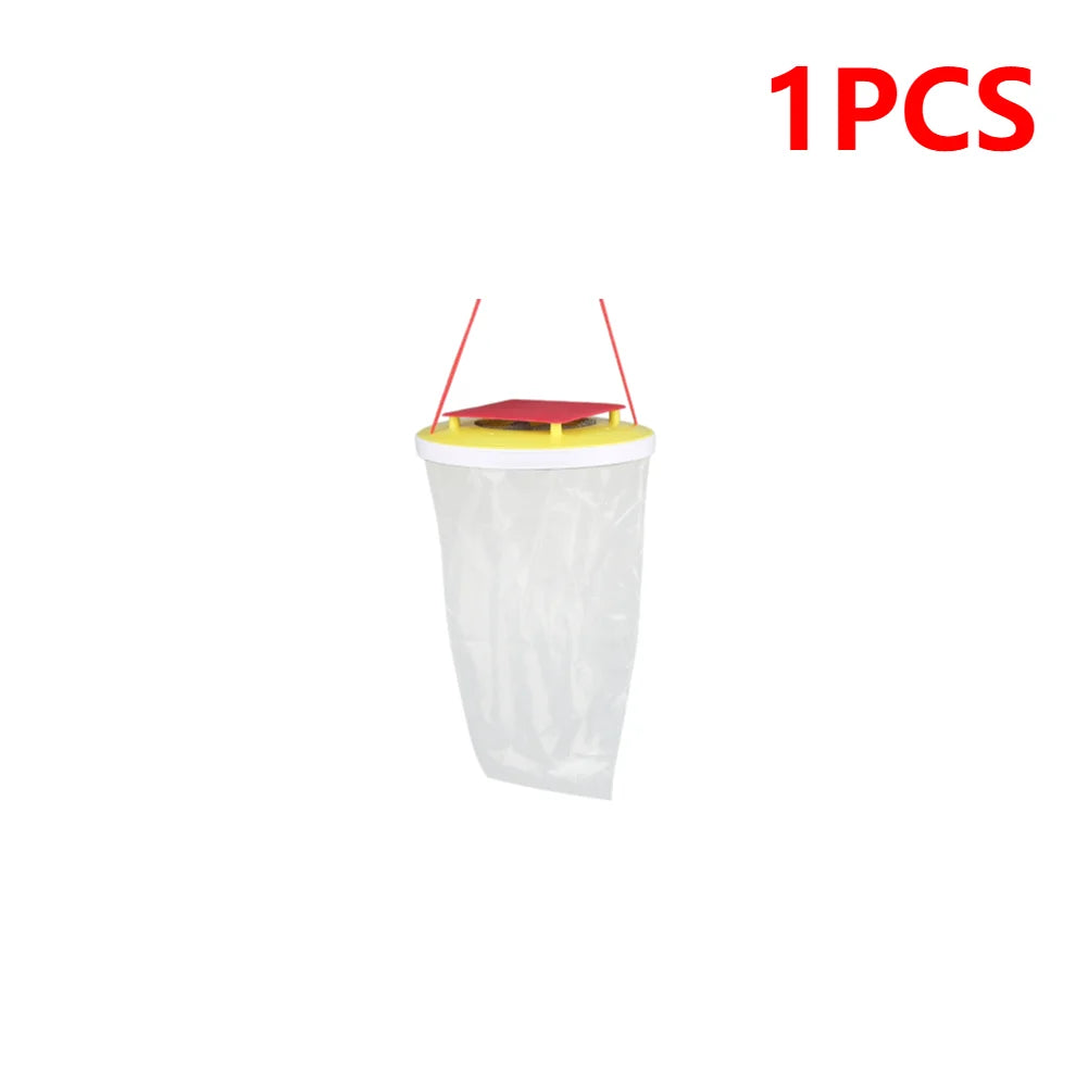 1-10PCS Fly Trap Hanging Fly Catcher Non-toxic Fly Lure Bag Pest Trap With Bait Insect Bug Killer Garden Hanging Flycatcher