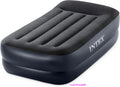 Raised Airbed Mattress with Built-in Pump,Dura-Beam Plus Pillow,Twin - Portable Inflatable Luxury Blow-Up Bed for Adults,Camping