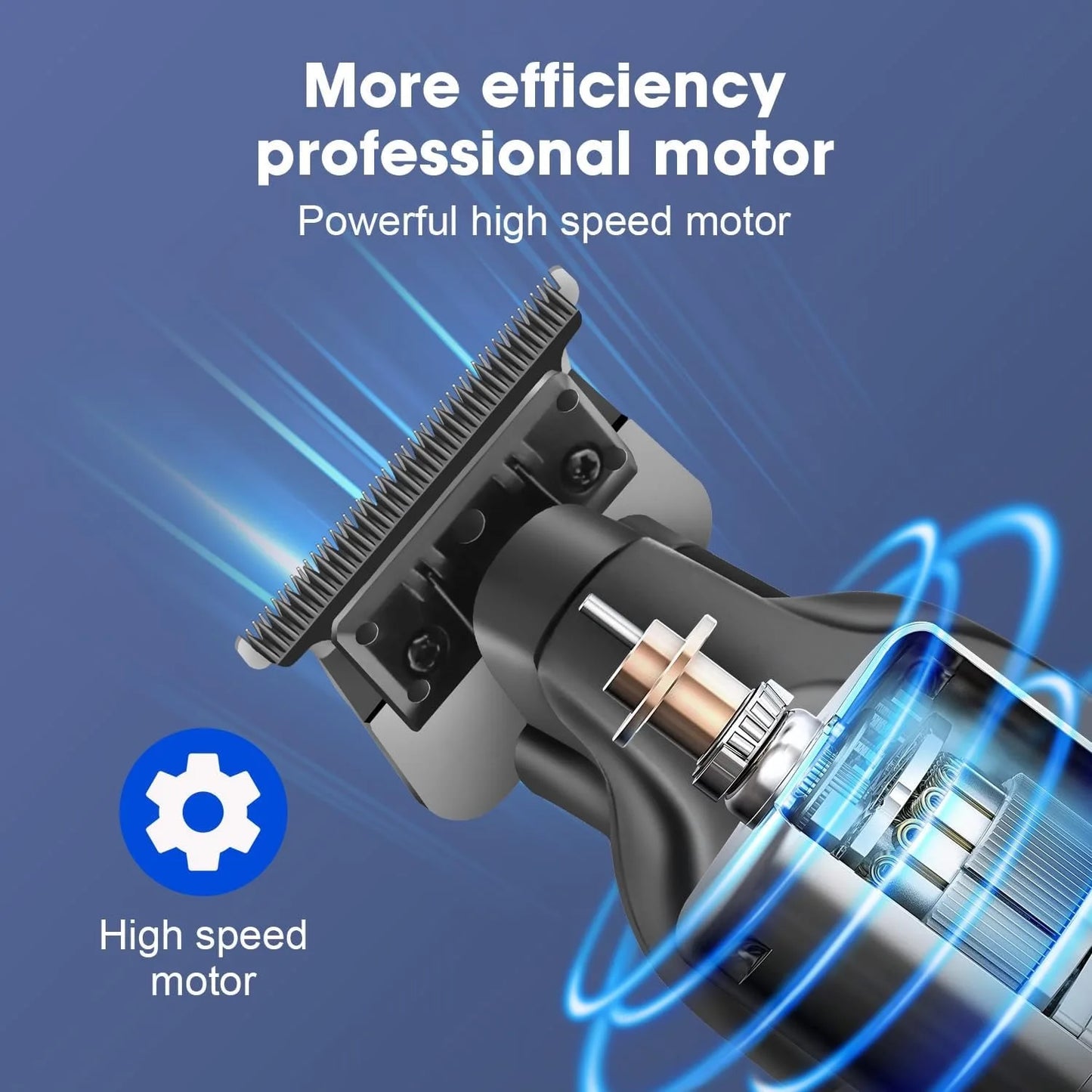 Kemei 2293 Professional Barber Hair Trimmer Cordless Rechargeable Men Hair Clippers Electric Finish Cutting Machine Fit Babyliss