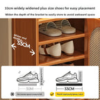 shoe cabinet multi-layer dust shoe rack large capacity double door shoe storage rack