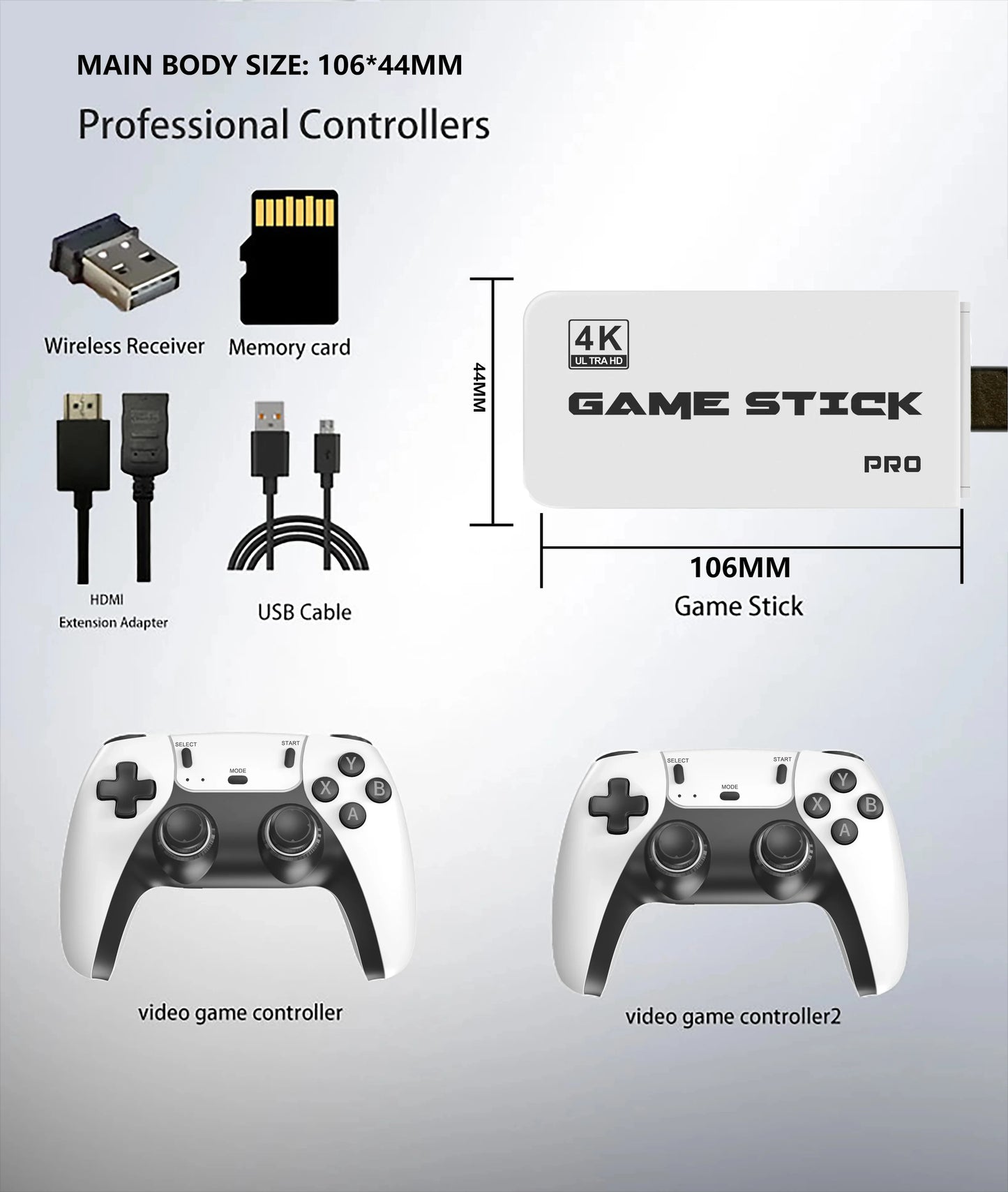 HD 4K PRO Video Game Stick