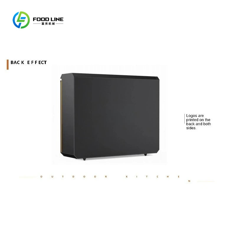 Customized Luxury Premium Style Outdoor Kitchen Movable Kitchen Easy Install Combined Sink and Fridge for Backyard Gatherings