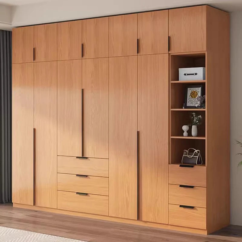 Bedroom Organizer Wardrobe Storage Cupboard Drawers Wooden Closet Filing Shelves Makeup Nordic Guarda Roupa Hotel Furniture