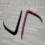 Front Fog Lamp Eyebrow Wind Knife For Tesla Model 3 2017-2023 Gloss Black Fog Lamp Trim Carbon Look Blade Trim Bodykits Tuning