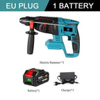 1680W 26mm Brushless Electric Hammer Cordless Efficient Rechargeable Hammer Impact Drill Power Tool For Makita 18V Battery Pin