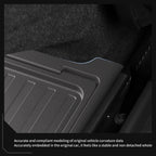 SMABEE for Tesla Model Y Launch 2025 Juniper Car Armrest Rear Storage Box Tray Accessories Tidying TPE Black