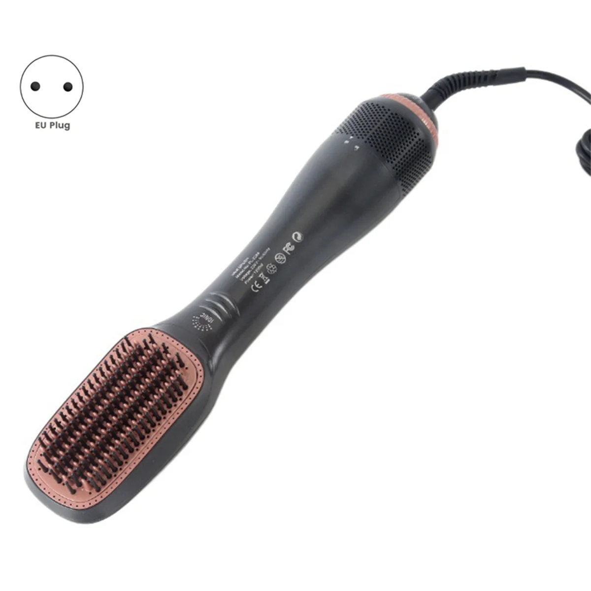 Electric 3 in 1 Hair Dryer Hot Air Comb Hair Comb Hair Dryer Comb Curling Iron Hair Tools EU Plug