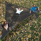 Portable Triangle Hammock 4Mx4Mx4M Multi Person Aerial Mat Convenient Outdoor Camping Sleep Hammock Portable Hanging Bed