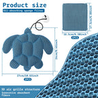 3Pcs Turtle Shape Tub Scum Absorber Versatile Reusable and Washable Hot Tub Sponge for Swimming Pool and Spa Keeping Water Clean