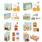 For Children Forest Family Bathroom Garden Pretend Play  Dollhouse Furniture Miniature Furniture Kitchen Cooking