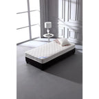 6 Inch Twin Mattress - Medium Firm Innerspring Support with Tight Top Memory Foam & Polyester Cover – Lightweigh -White