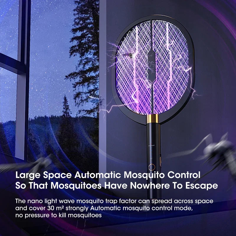 Electric Mosquito Swatter Usb Rechargeable With Purple Light Trap Insect Exterminator Anti-mosquito Device for Household Bedroom