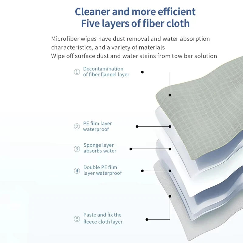 Window Cleaning Robot Mop High Quality Wipes Cloth Square Clean Wipes Purerobo W-V1S Component Window Cleaner Robot Accessories