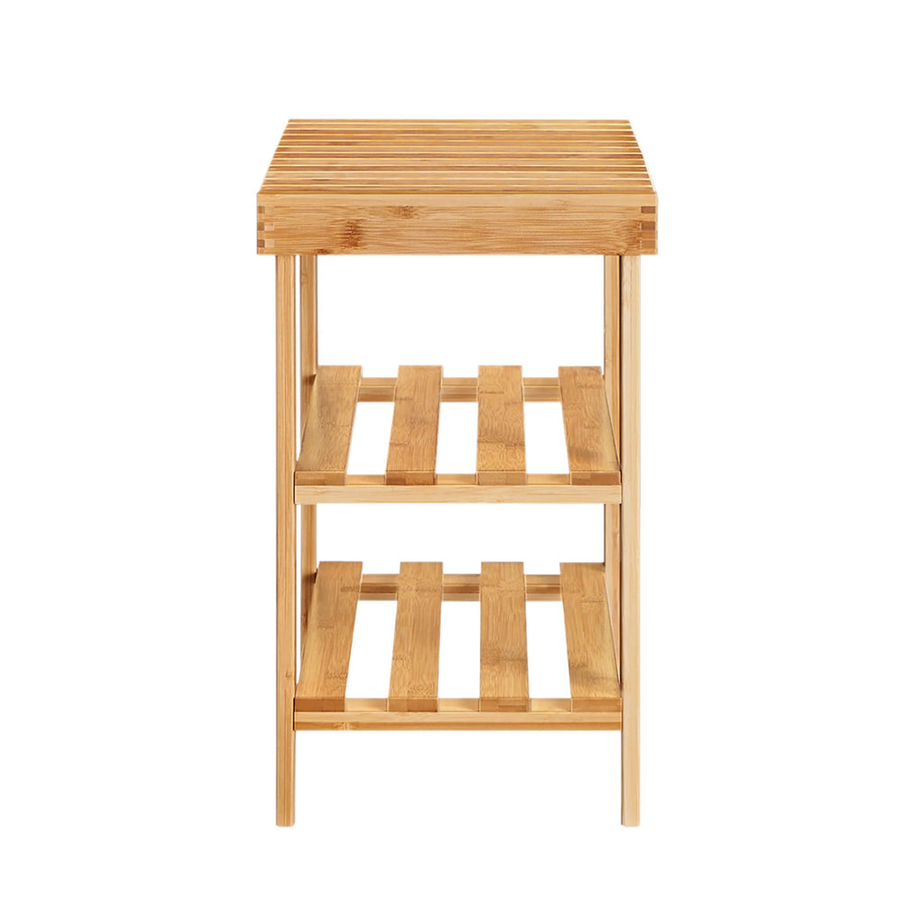 SoBuy FSR02-K shoe rack Bench Shoe Bench made of high quality bamboo with 2 years warranty B50cm