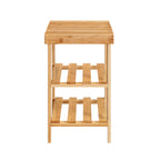 SoBuy FSR02-K shoe rack Bench Shoe Bench made of high quality bamboo with 2 years warranty B50cm