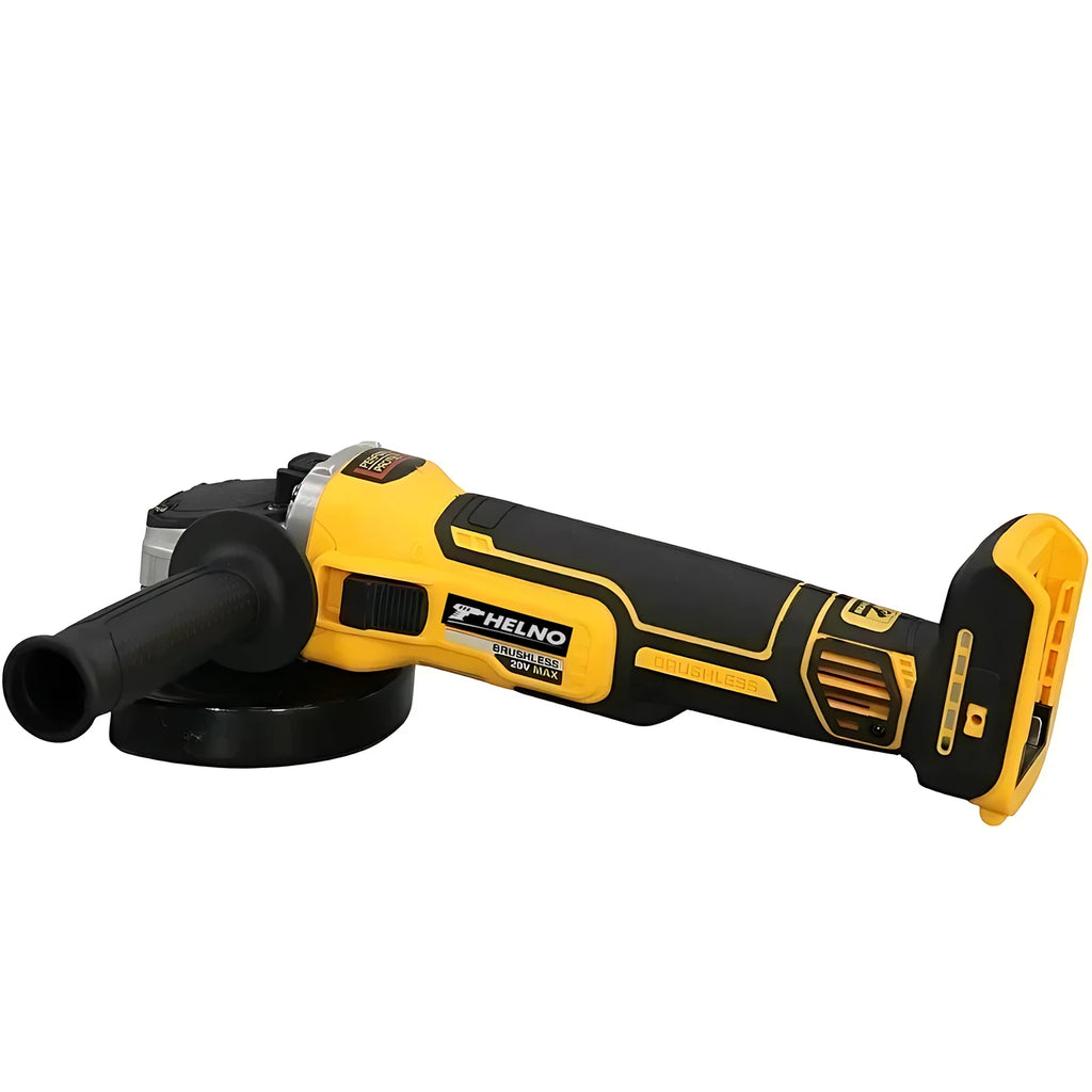 HELNO 125mm flat head angle grinder bare machine tool cutting machine 18V lithium battery brushless tools