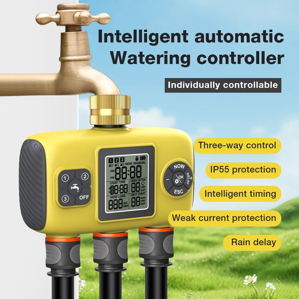 New Smart Outdoor Water Timer - Touch Screen Control