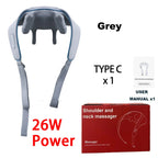 Shiatsu Neck And Shoulder Massager with LED Red Light Kneading Spine Back Muscle Relaxer for Home Use  Shoulder Massage Shawl