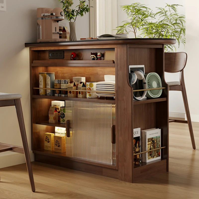 Wabi Sabi Modern Kitchen Islands Storage Elegant Nordic Aesthetic Kitchen Islands Unique Design Islas De Cocina Mueble Furniture