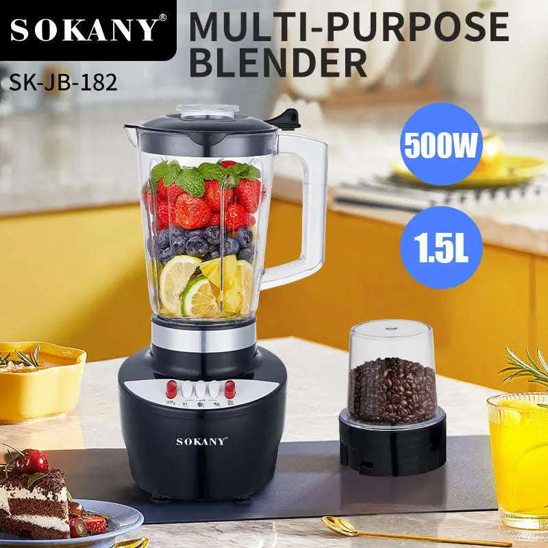 Houselin Professional Countertop Blender Coffee Grinder Combo